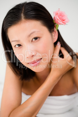 Relaxed woman on the massage table