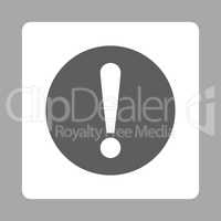 Problem flat dark gray and white colors rounded button