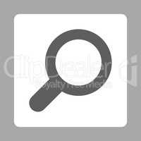 View flat dark gray and white colors rounded button