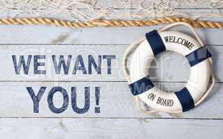 We want YOU - Welcome on Board