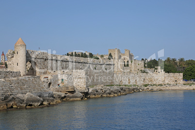 Festungsanlage auf der Insel Rhodos