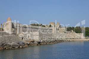 Festungsanlage auf der Insel Rhodos