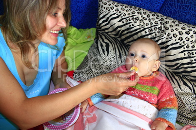 nursing of little baby