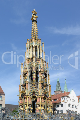 Schöner Brunnen in Nürnberg