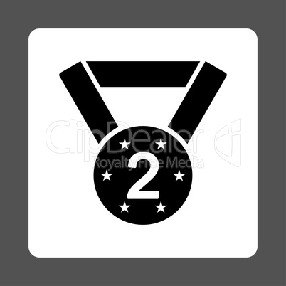Second medal icon from Award Buttons OverColor Set
