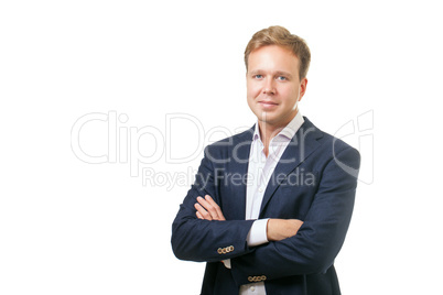 Business style man isolated on white