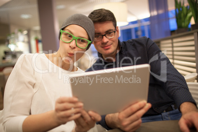 Man and woman wriggle while making selfie