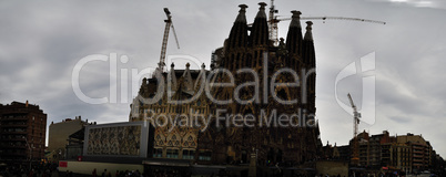 barcelona kathedrale familia panorama