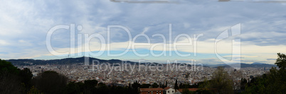 barcelona stadt panorama