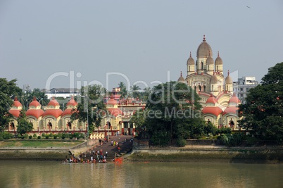 Dakshineswar Kali Tempel in Kalkutta, Indien