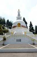 Japanische Friedenspagode in Darjeeling, Indien