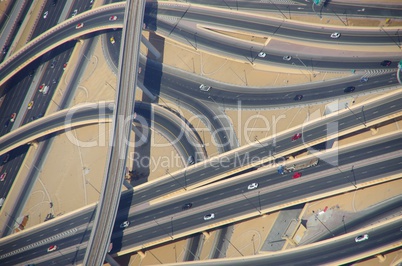 Autobahn und Straßen in Dubai Vereinigte Arabische Emirate