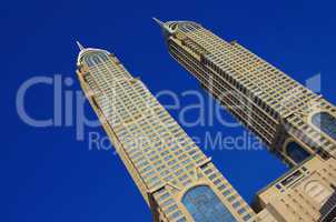 Hochhäusern und Skyline von Dubai Vereinigte Arabischen Emirate