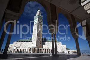 AFRIKA MAROKKO CASABLANCA HASSAN2 MOSCHEE