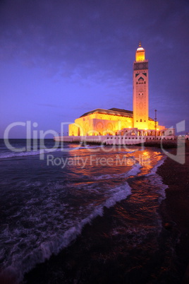 MAROKKO CASABLANCA MOSCHEE HASSAN