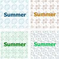 Summer time word. Typographic print poster. Holiday card set