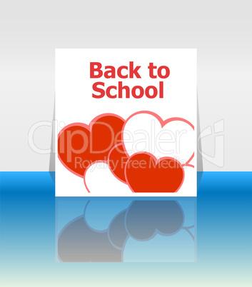 Back to school word, education concept