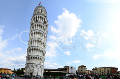 schiefe turm von pisa panorama