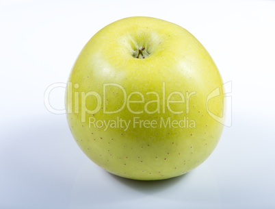 Green apple isolated .