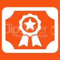 Certificate icon from Business Bicolor Set