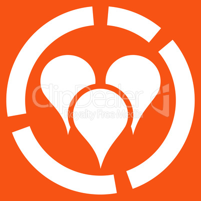 Geo diagram icon from Business Bicolor Set