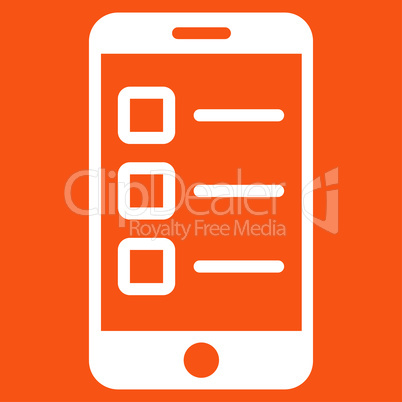 Mobile test icon from Business Bicolor Set