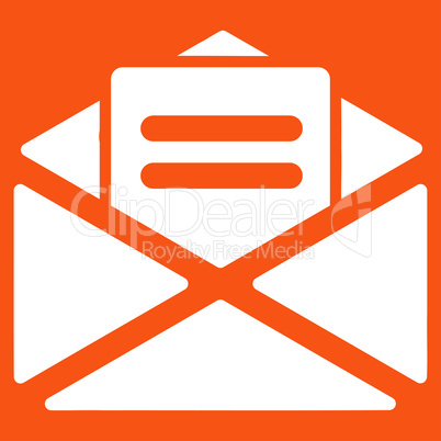 Open mail icon from Business Bicolor Set