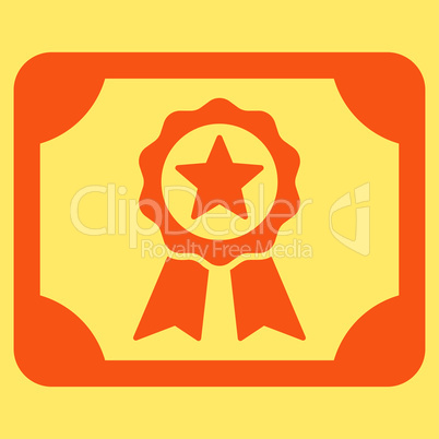 Certificate icon from Business Bicolor Set