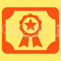 Certificate icon from Business Bicolor Set