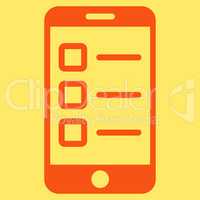 Mobile test icon from Business Bicolor Set