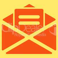 Open mail icon from Business Bicolor Set