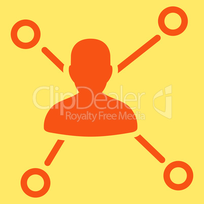 Relations icon from Business Bicolor Set