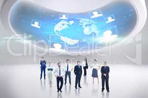 Composite image of business team