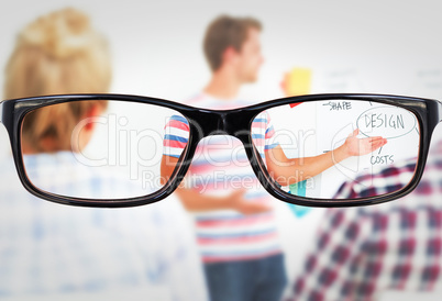 Composite image of glasses