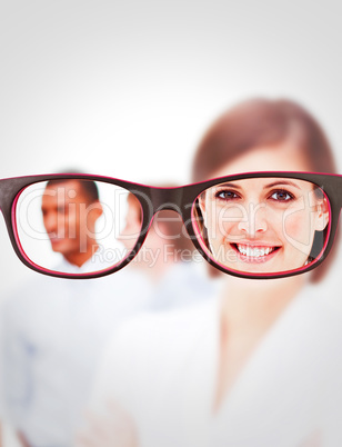 Composite image of glasses