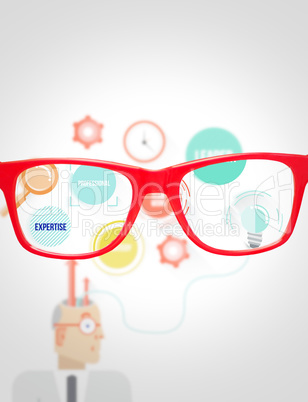 Composite image of glasses