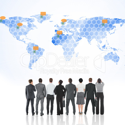 Composite image of business team