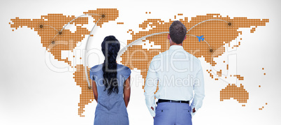 Composite image of wear view of business people