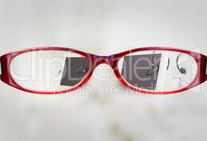 Composite image of glasses