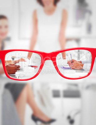 Composite image of glasses