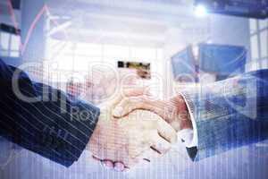 Composite image of business people shaking hands