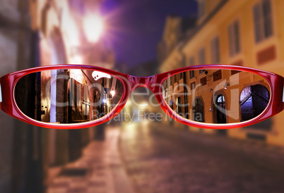 Composite image of glasses