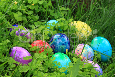 Easter dyed eggs