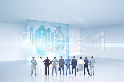 Composite image of business team