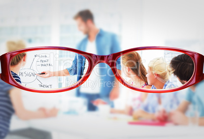 Composite image of glasses