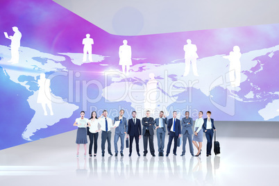 Composite image of business team