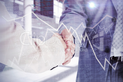 Composite image of people in suit shaking hands