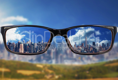 Composite image of glasses