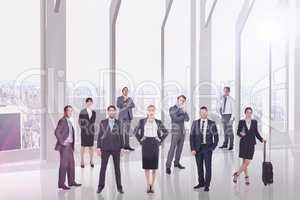 Composite image of business team