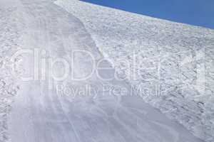 Empty ski slope